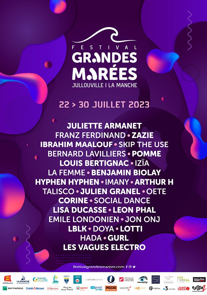 Affiche Festival Grandes Marées 2023 - 3ème édition