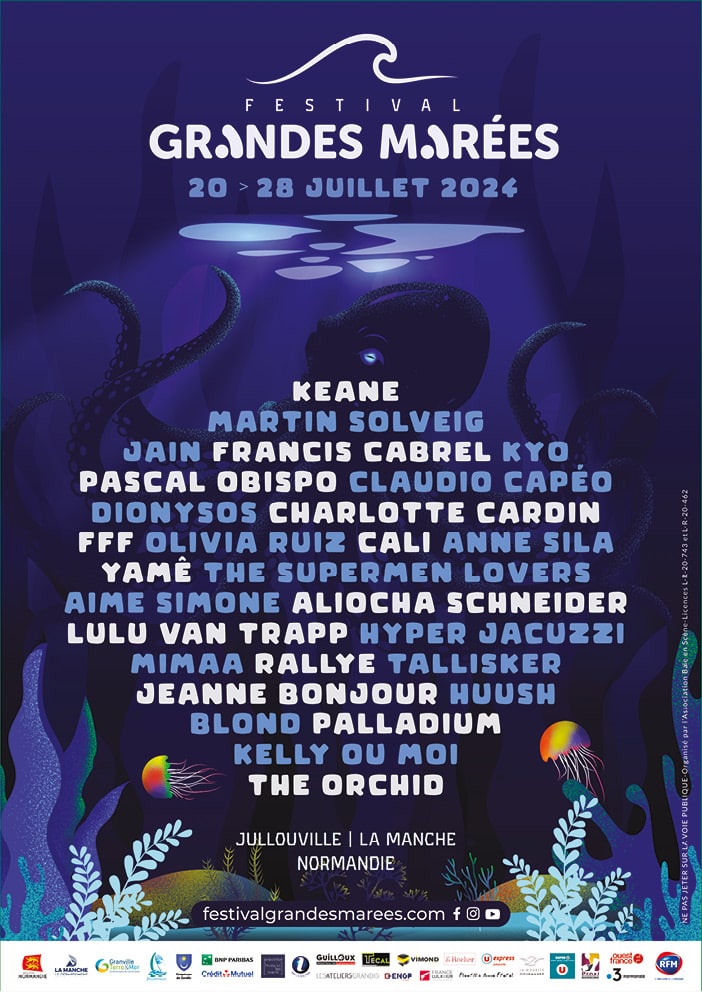 Affiche Festival Grandes Marées 2024 - 4ème édition