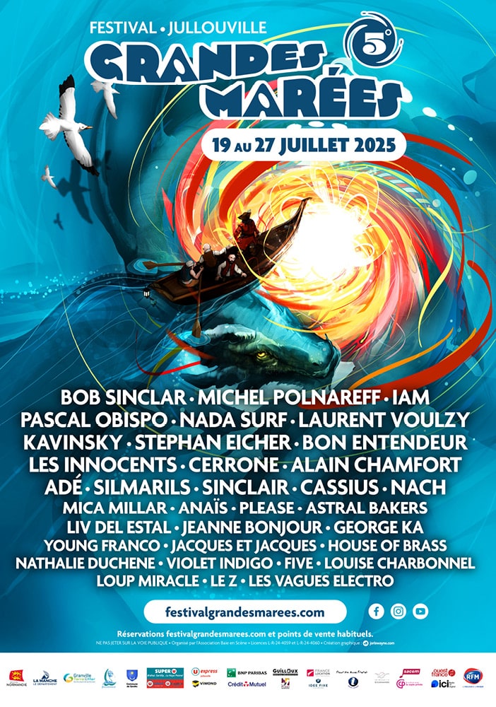Affiche Festival Grandes Marées 2025 - 5ème édition
